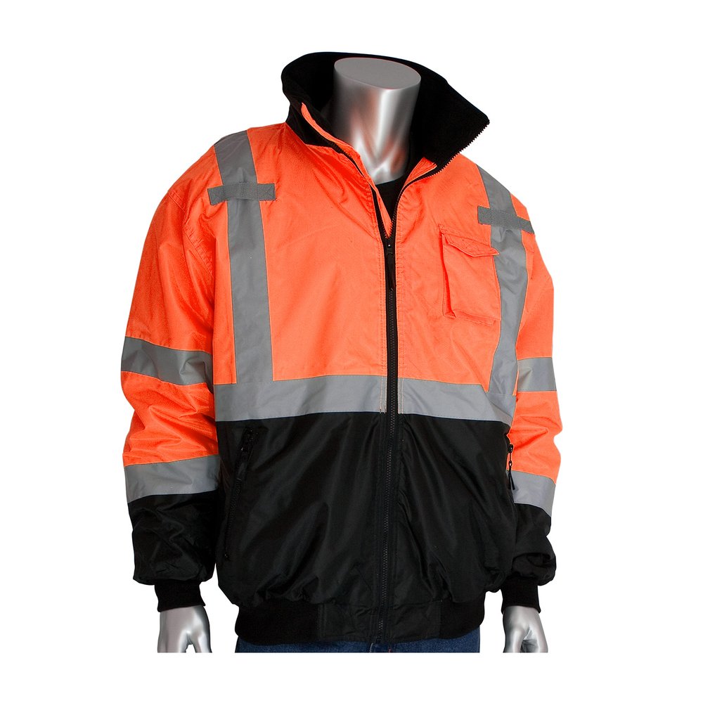 PIP Type R Class 3 Black Bomber Jacket Zipout Fleece