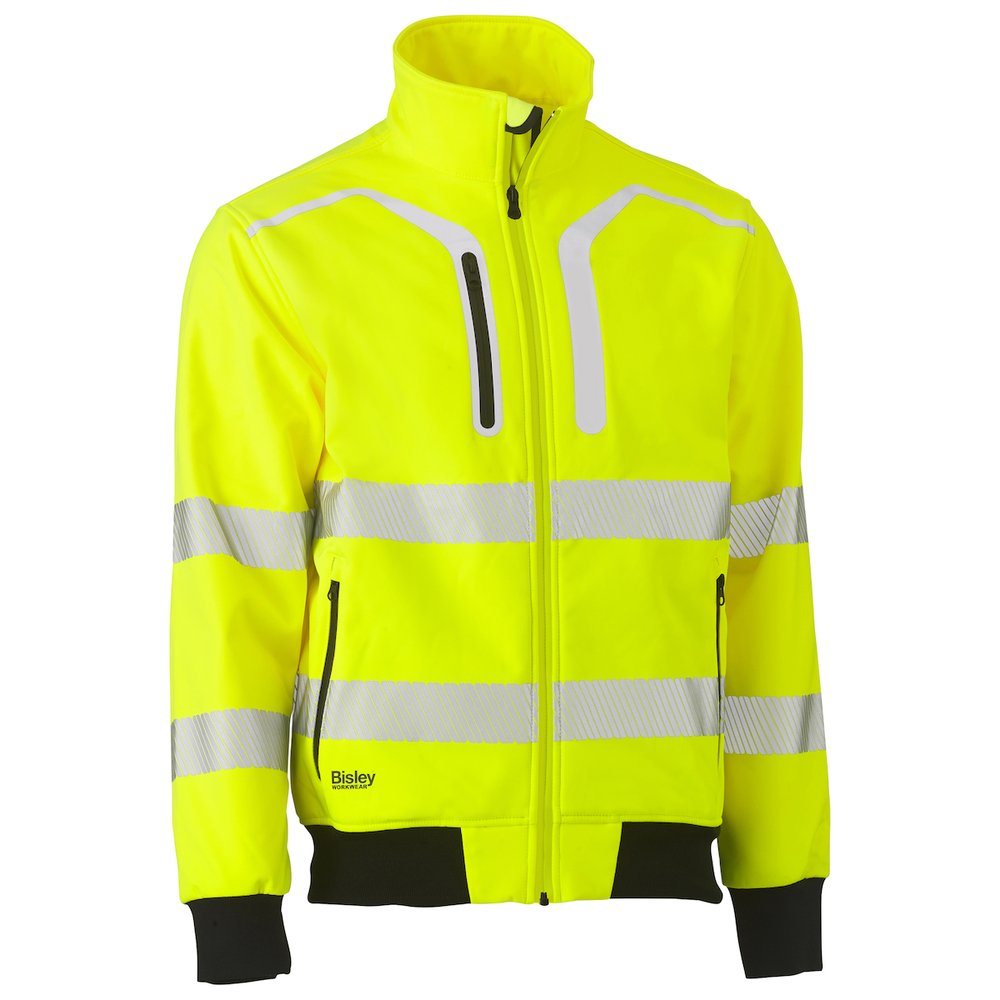 Bisley Workwear by PIP Type R CL3 Soft Shell Jacket YEL 4XL