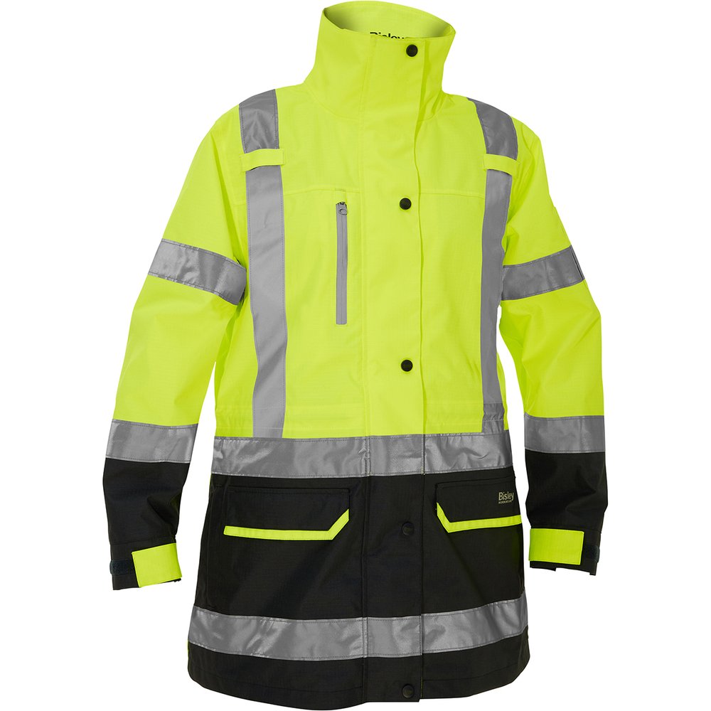 Bisley Workwear by PIP T R CL3 Women 5N1 Jckt W/CL2 Inner Jckt YEL XL