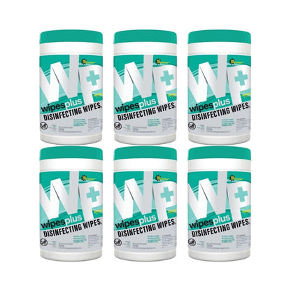 CFS Brands Wipes Plus Disinfecting Wipe 75 Ct Canisters, 6 Canisters / Case, 156 Cases / Pallet