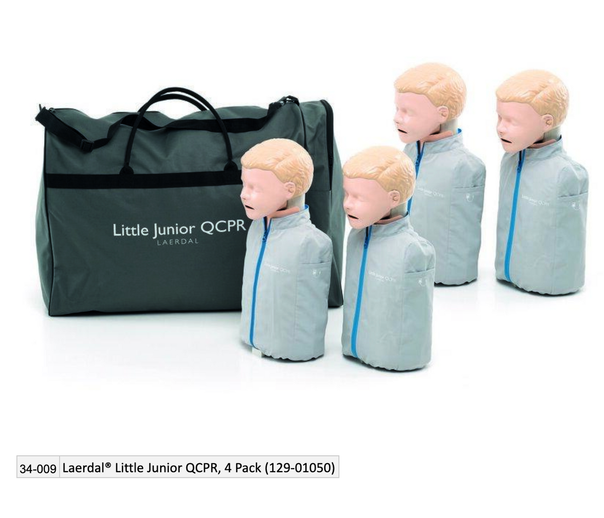 Kemp USA Laerdal® Little Junior QCPR, 4 Pack (129-01050)
