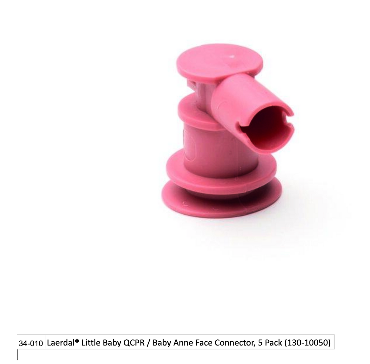 Kemp USA Laerdal® Little Baby QCPR / Baby Anne Face Connector, 5 Pack (130-10050)