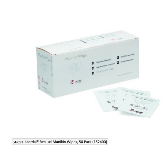 Kemp USA Laerdal® Resusci Manikin Wipes, 50 Pack (152400)