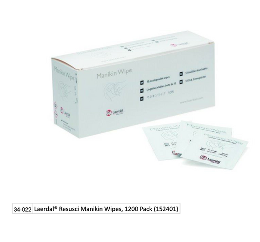 Kemp USA Laerdal® Resusci Manikin Wipes, 1200 Pack (152401)