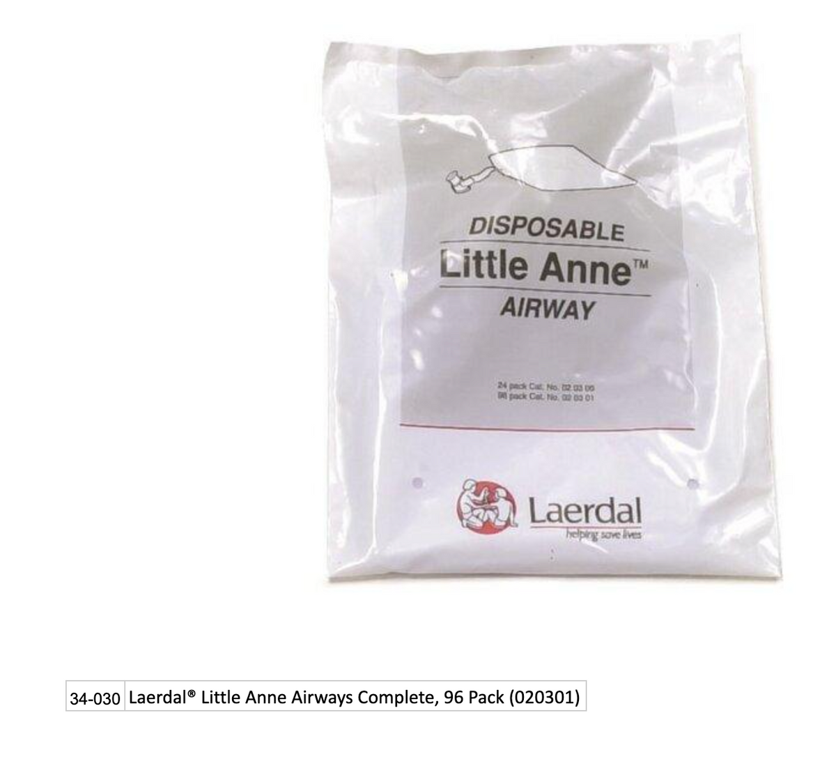 Kemp USA Laerdal® Little Anne Airways Complete, 96 Pack (020301)