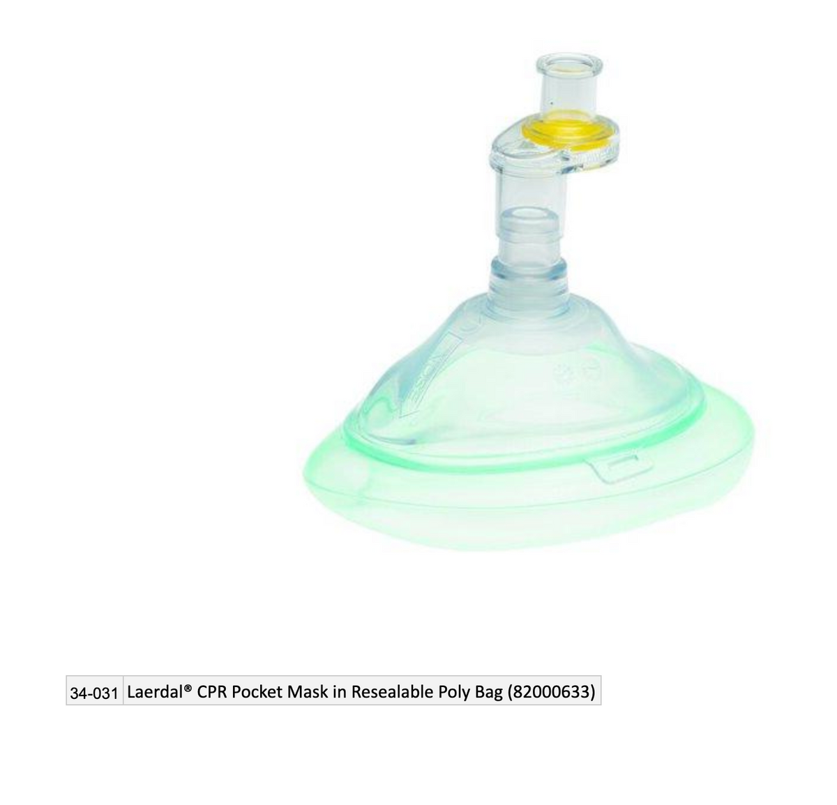 Kemp USA Laerdal® CPR Pocket Mask in Resealable Poly Bag (82000633)