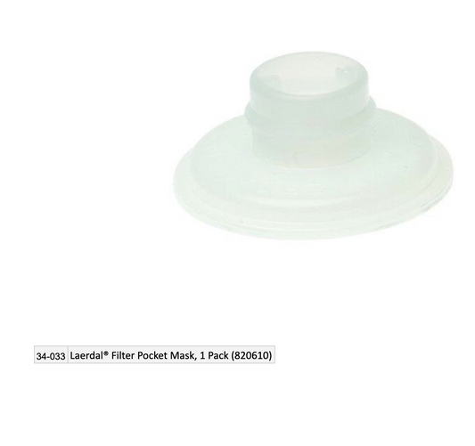 Kemp USA Laerdal® Filter Pocket Mask, 1 Pack (820610)
