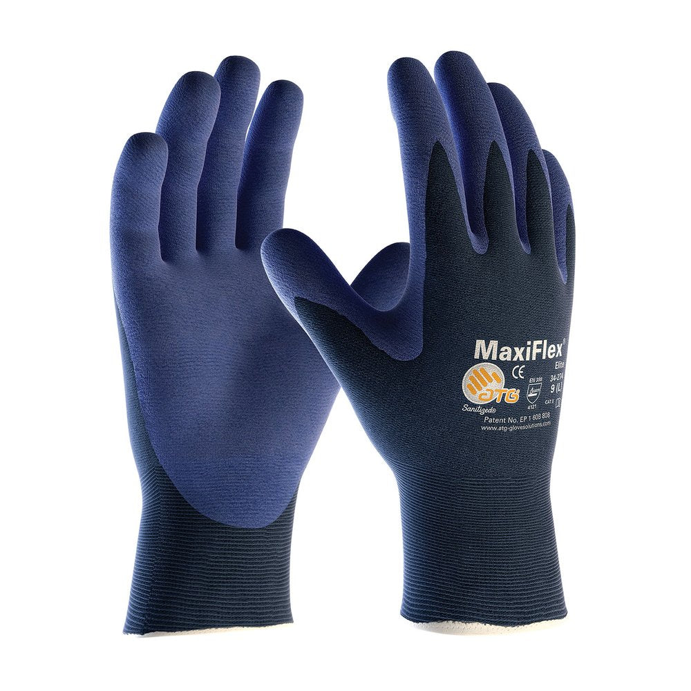 PIP Knit Nylon Glove W/ Nitrile Microfoam Grip L, 12 Pairs/Dozen
