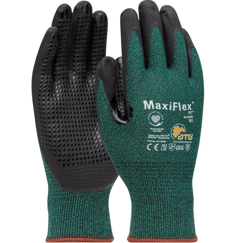 PIP Seamless Knit ENG Yarn Glove W/PREM NIT MIC DOT, 12 Pairs/Dozen
