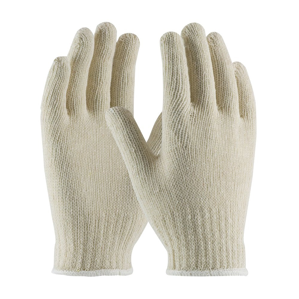 PIP Econ WGT Knit COTTON/POLYESTER Glove-natural L, 12 Pairs/Pack