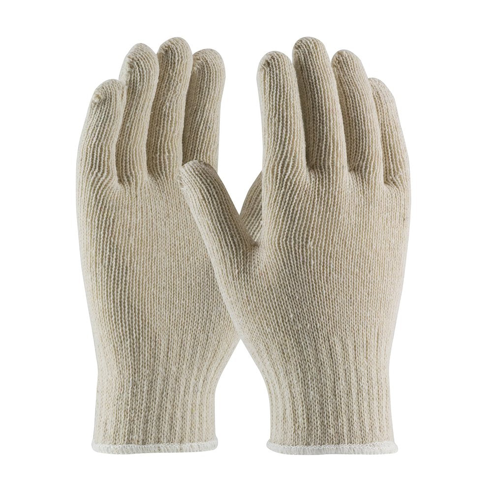 PIP MED WGT Knit COTTON/POLYESTER Glove 7G NAT M, 12 Pairs/Dozen