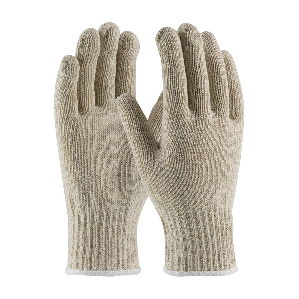 PIP Glove POLY/CTN HVY WT 7 Gauge Natural SML, 12 Pairs/Dozen