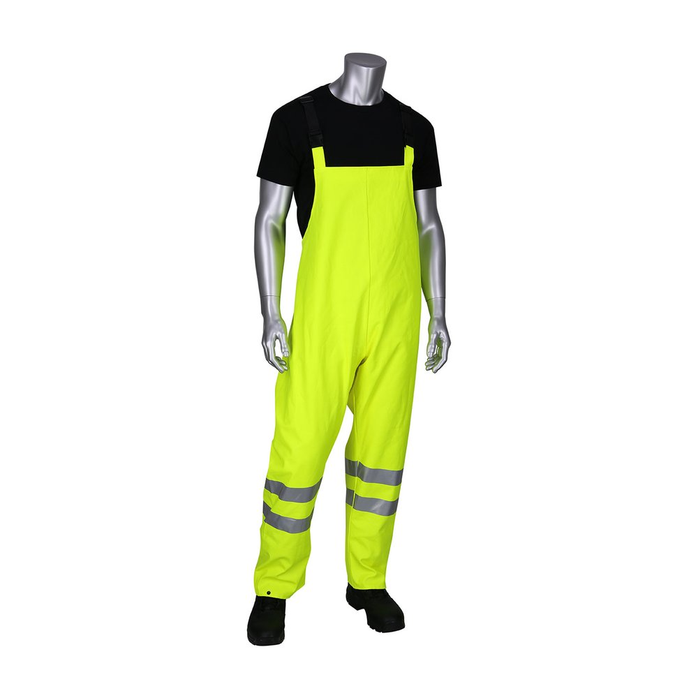 PIP AR/FR CL E HVY Duty W.proof BIB YEL 3X