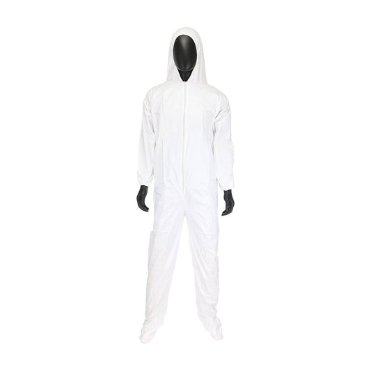 PIP Microporous Coverall Hood & Boot 47 GSM M, 25/Case