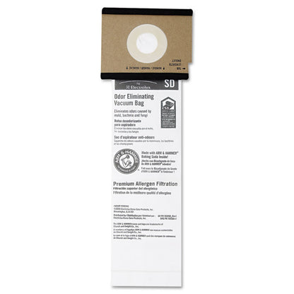 SD Premium Allergen Vacuum Bags with Arm and Hammer for SC9100 Series, 5/Pack, 10 Packs/Carton