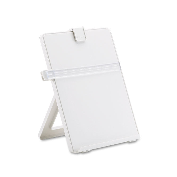 Non-Magnetic Desktop Copyholder, Holds Up to 125 Letter Size Sheets, Plastic, Platinum