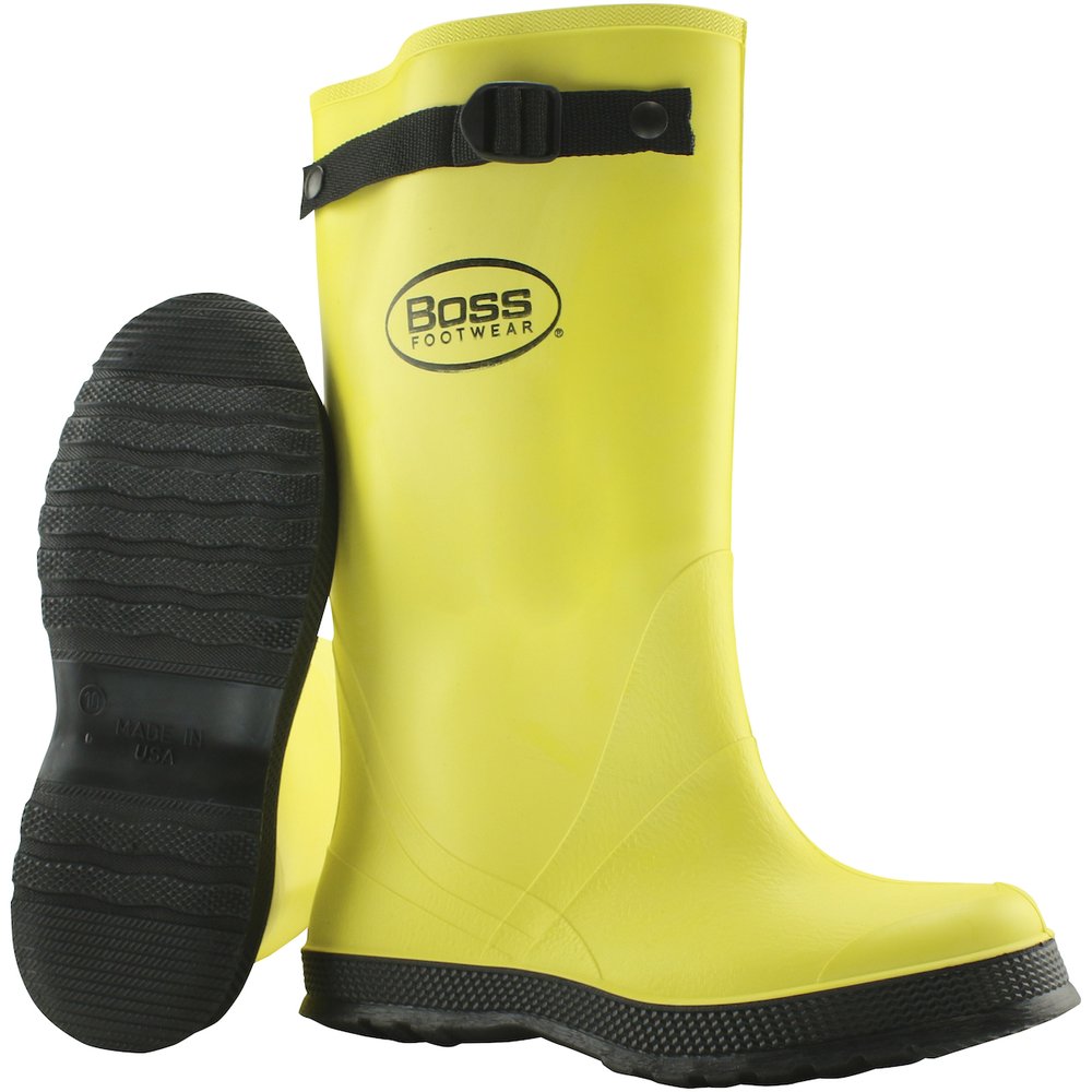 BOSS by PIP Heavy Duty PVC Slush Boot - Plain TOE SZ 9 (Pair)