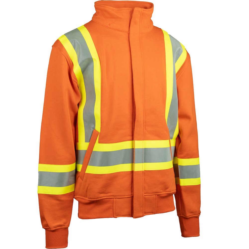 PIP AR/FR Fleece ZIP HOODIEW/X Backed Tape ORG 4X