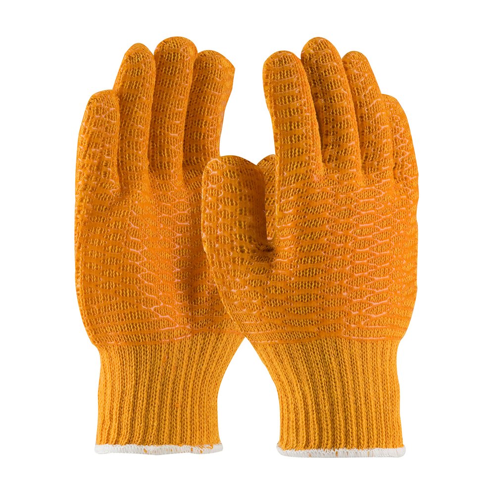 PIP Knit Polyester Glove Pvchoneycomb Cross Grip L, 12 Pairs/Pack