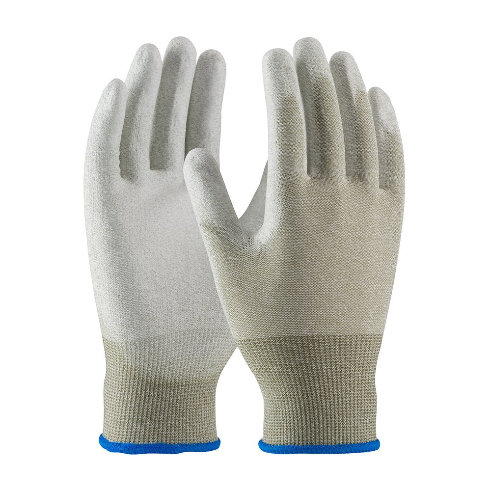 PIP Knit NYLON/COPR Fiber ESD Glve Polyur Grip P/F S, 12 Pairs/Pack