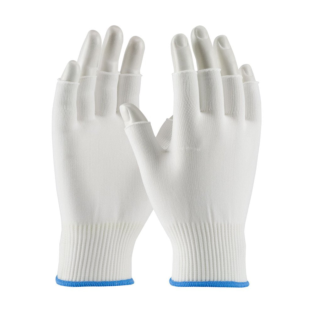 PIP MED WGT Knit Nylon Cleanenviron Half Glove L, 12 Pairs/Pack