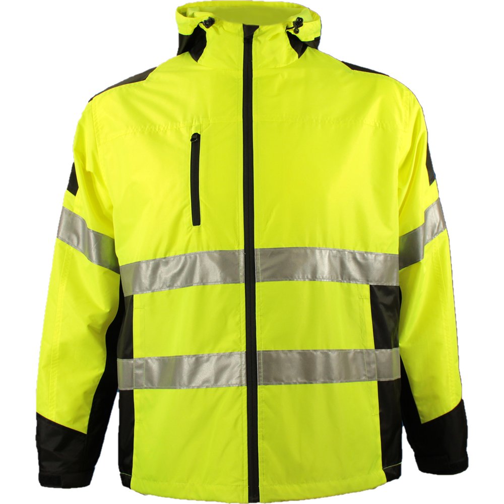 Reflective Apparel by PIP Type R CL2 Lined Windbreaker W/BLK Accents 5X