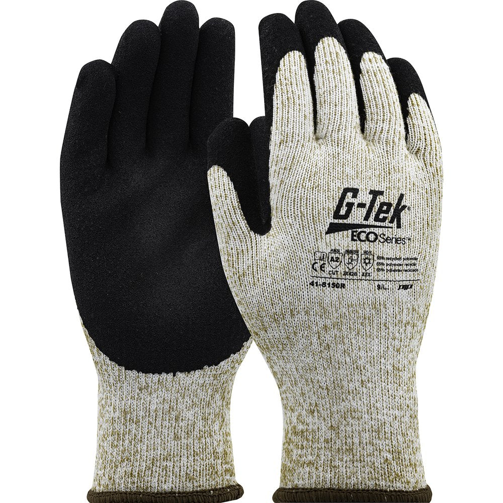 G-Tek by PIP Knit YARN/ACRYLIC Glovelatex Msurf Grip P/F M, 12 Pairs/Pack