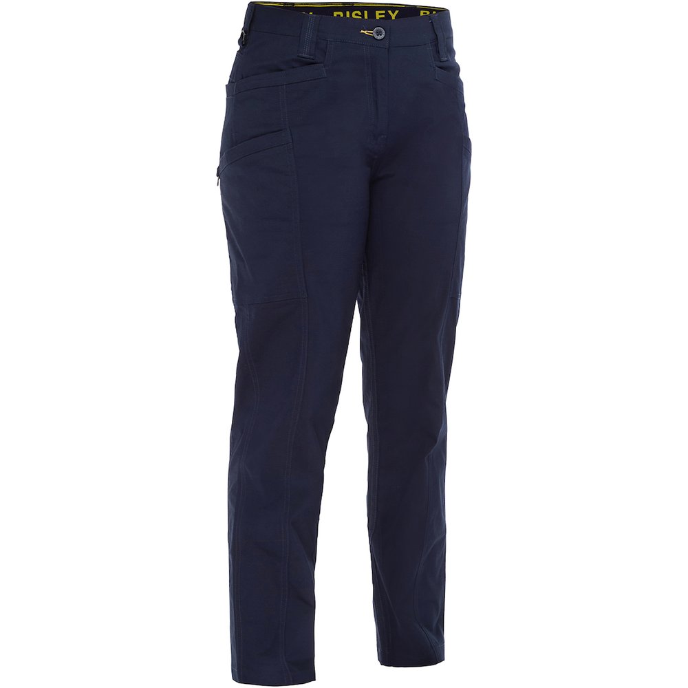 Bisley Workwear by PIP Women Stretch Ripstop Work Pants Airflow NVY 14T