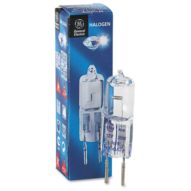 Halogen Bi-Pin T3 Light Bulb, Q35T3/12V/CL, 35 W, Clear