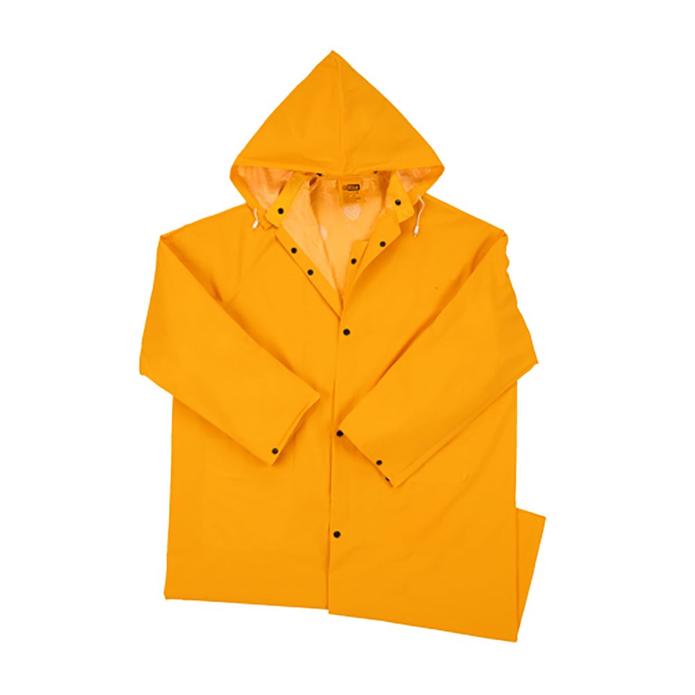 PIP 35ML PVC Over Poly 48"RAINCOAT-YELLOW