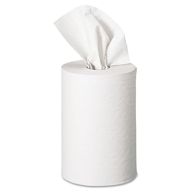 Pacific Blue Basic Recycled Paper Towel Roll, 1-Ply, 7.88" x 350 ft, White, 12 Rolls/Carton