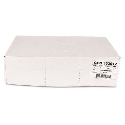 High-Density Can Liners, 33 gal, 9 mic, 33" x 39", Natural, Perforated Roll, 25 Bags/Roll, 20 Rolls/Carton