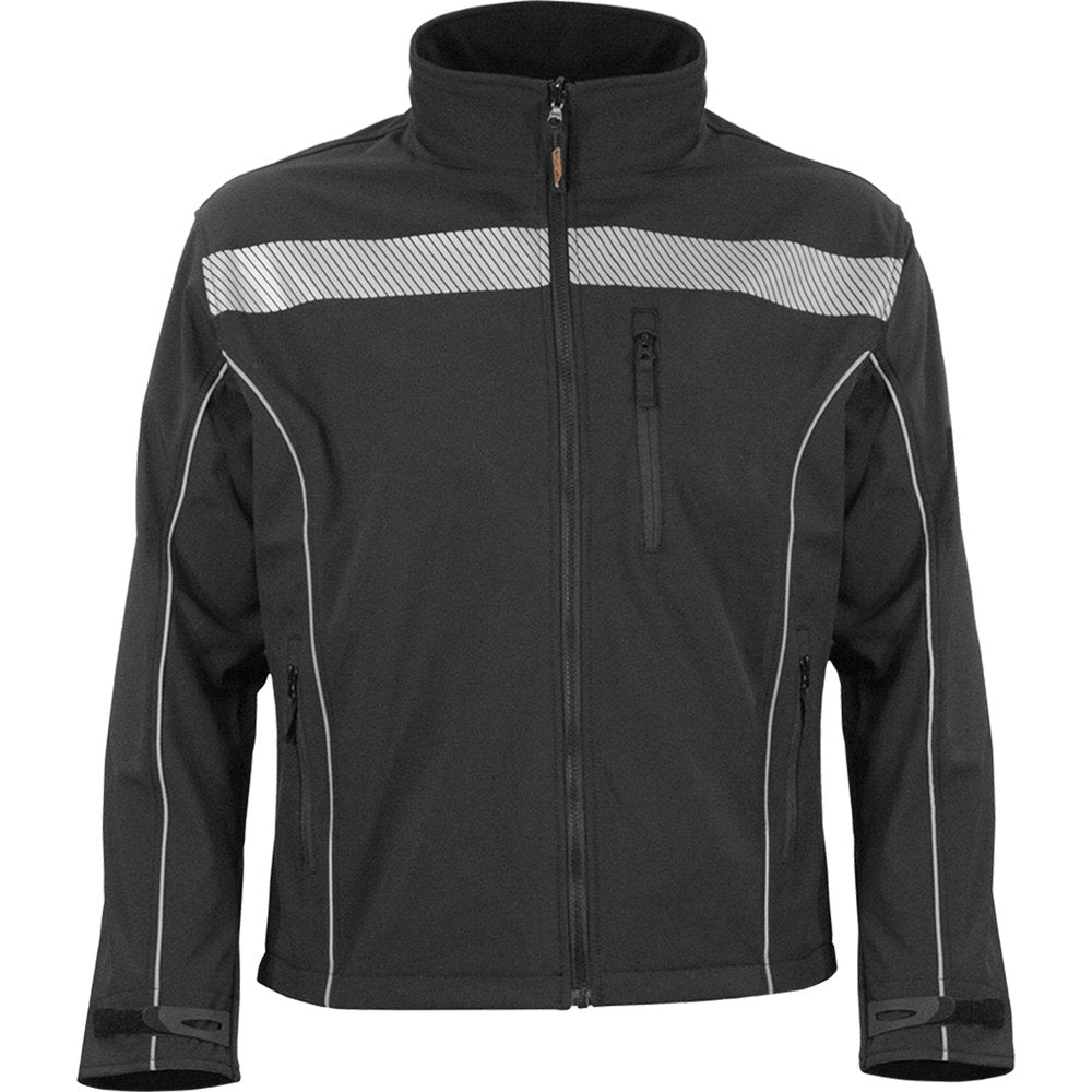 Reflective Apparel by PIP Non-ansi Soft Shell Jacket W/FLEECE Lining 2X