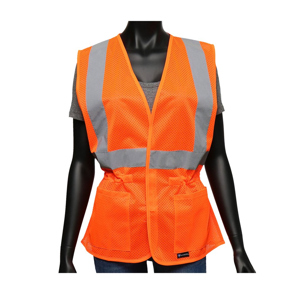 PIP ANSI Type R CL2 Women'svest W/ADJ Waist LXL