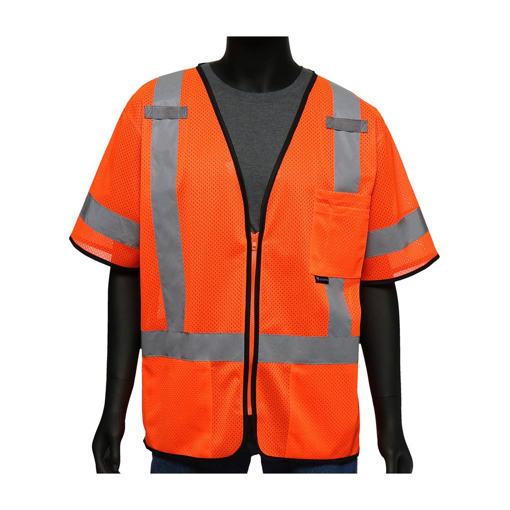 PIP ANSI Type R CL3 3 Pocketzipper Mesh Vest