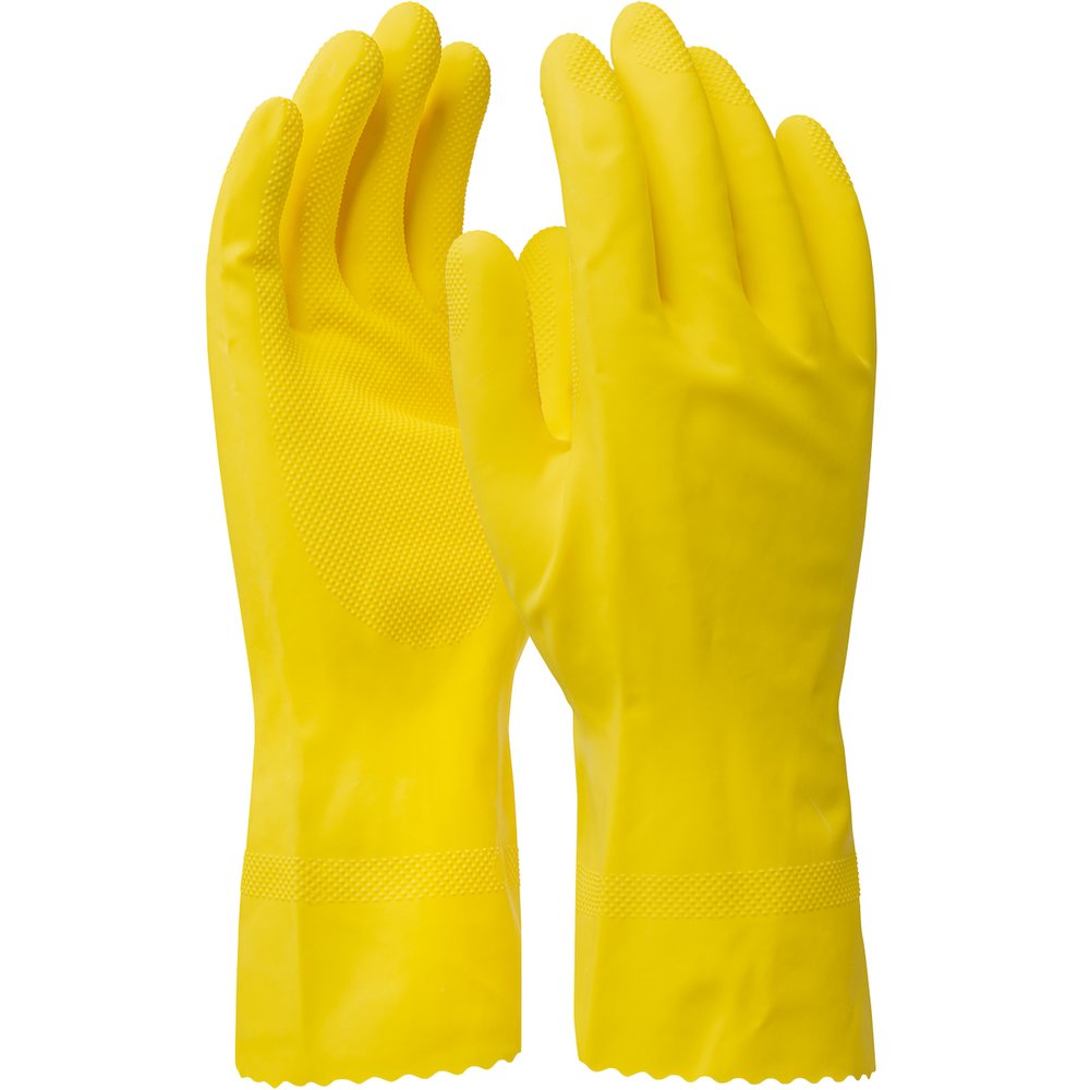 PIP Unsupport Latex Flock W/DIAMOND GRIP-16 MIL S, 12 Pairs/Pack