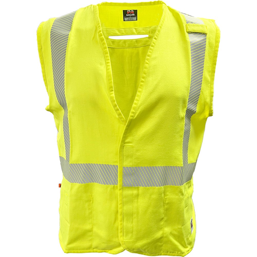 Reflective Apparel by PIP AR/FR Vest ANSI Type R CL2 Seg. Tape D Ring S