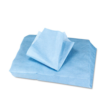 DuPont Sontara EC Engineered Cloths, 12 x 12, Blue, 100/Pack, 10 Packs/Carton
