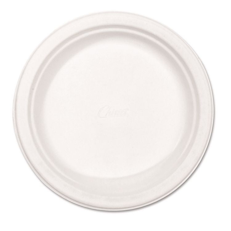 Paper Dinnerware, Plate, 8.75" dia, White, 500/Carton
