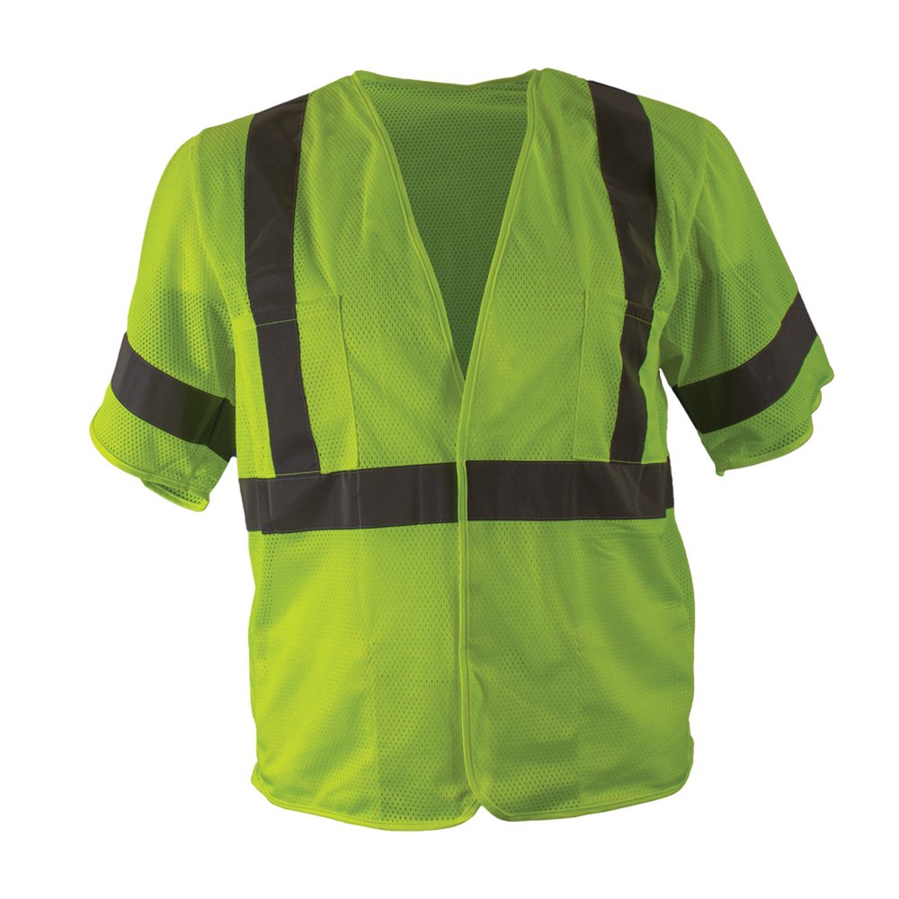 Reflective Apparel by PIP ANSI Type R CL3 Value Mesh Vest