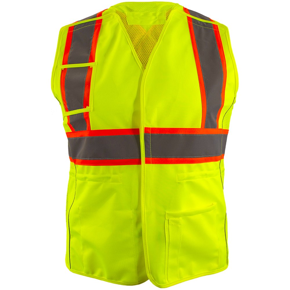 Reflective Apparel by PIP ANSI Type R CL2 2-TONE Women B.way Vest Xback 3X
