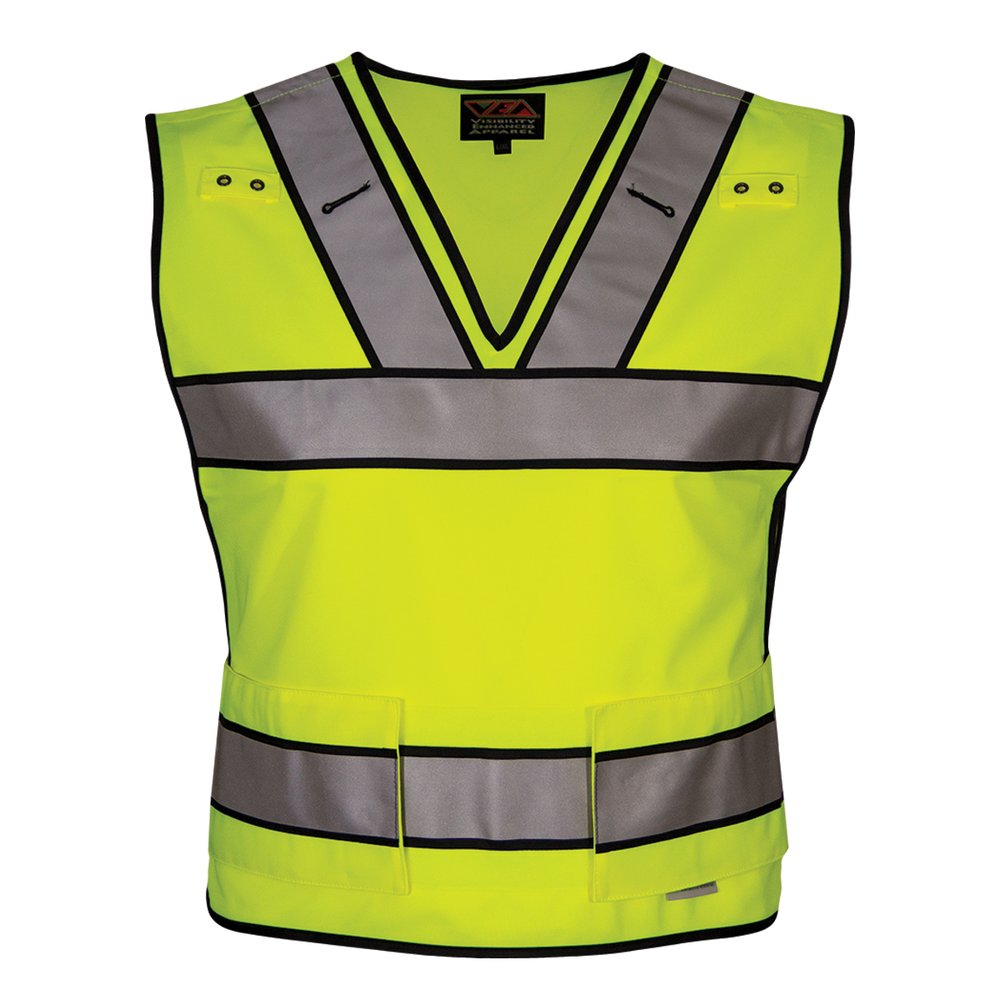 Reflective Apparel by PIP ANSI Type R CL2 Safety Breakway Vest W/V-NECK