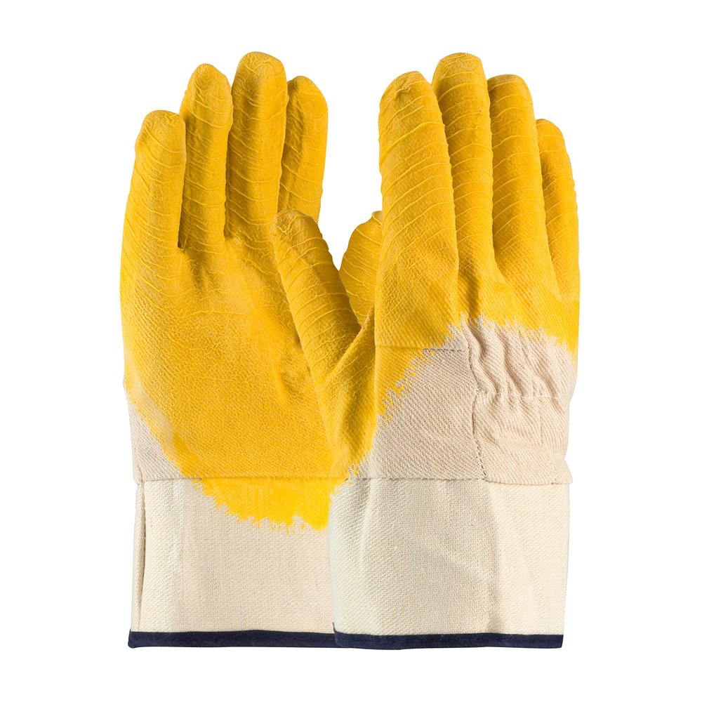 PIP Latex Glove Canvas Crinkle P/F/K Rubberized Cuff, 12 Pairs/Pack
