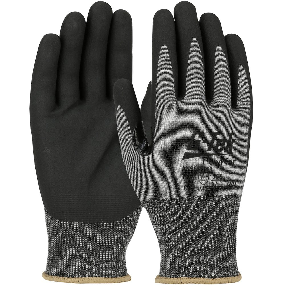 G-Tek by PIP Knit Polykor Glove Foamnitr Grip P/F TS-18G 2X, 12 Pairs/Pack