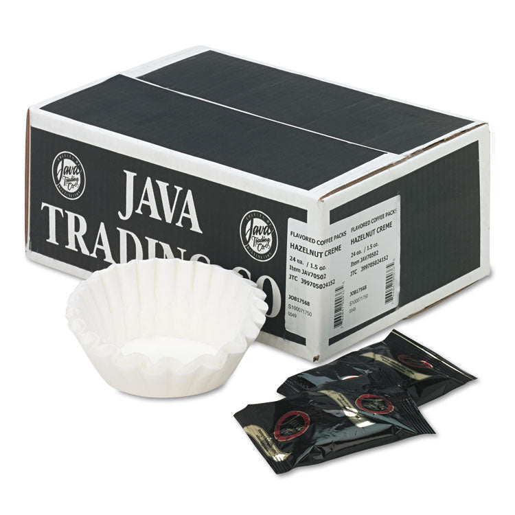 Coffee Portion Packs, 1.5 oz Packs, Hazelnut Creme, 24/Carton