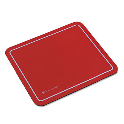 SRV Optical Mouse Pad, 9 x 7.75, Red