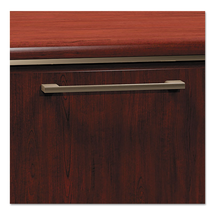 Enterprise Collection Double Pedestal Desk, 60" x 28.63" x 29.75", Harvest Cherry, (Box 2 of 2)