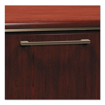 Enterprise Collection Double Pedestal Desk, 60" x 28.63" x 29.75", Harvest Cherry, (Box 2 of 2)