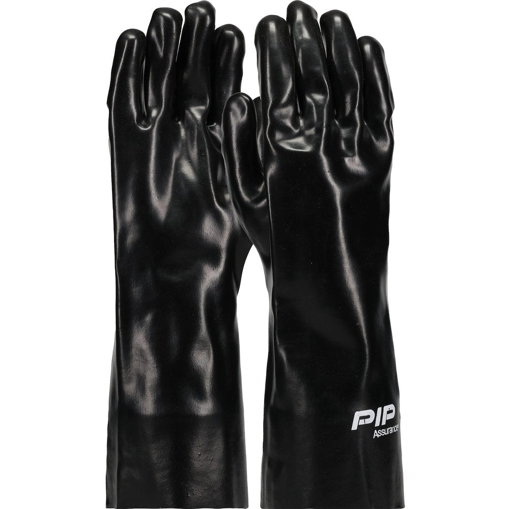 PIP Prem PVC Glove Interlockliner Smooth FINISH-14", 12 Pairs/Pack
