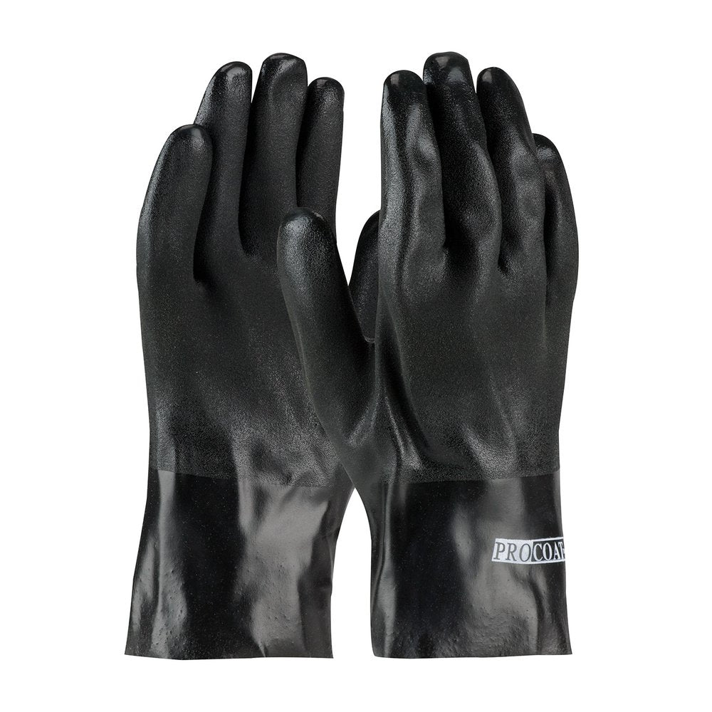PIP Proct PVC BLK 10IN GLV/MEN0, 12 Pairs/Dozen